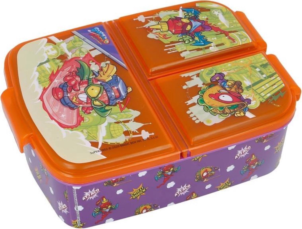 Super Zings Brooddoos met meerdere compartimenten