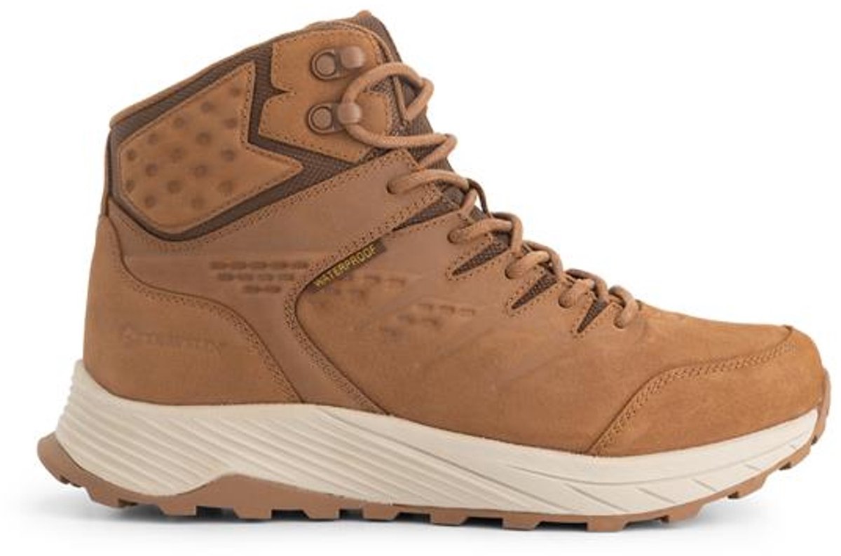 Travelin’ Hobro Dames Halfhoge wandelschoenen Waterdicht Cognac Bruin