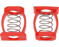 Fiets Scharnier Clips - Vouwfiets Klemmen - Fiets Onderhoud - C-vormig Ontwerp - 18.5x22.8mm - Rood