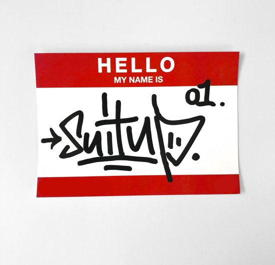 Hello My Name is stickers - 250 stuks - Rood - Weerbestendig