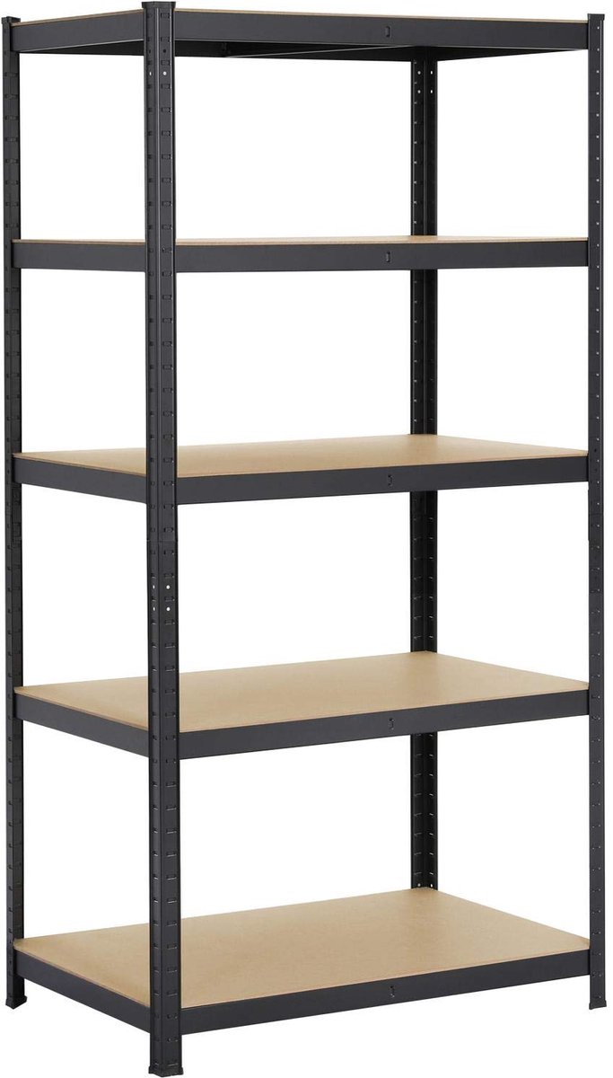 Yaheetech zwaarbelastbaar rek 180 x 90 x 60 cm opslagrek met 5 legplanken, metalen rek, max. draagvermogen: 875 kg