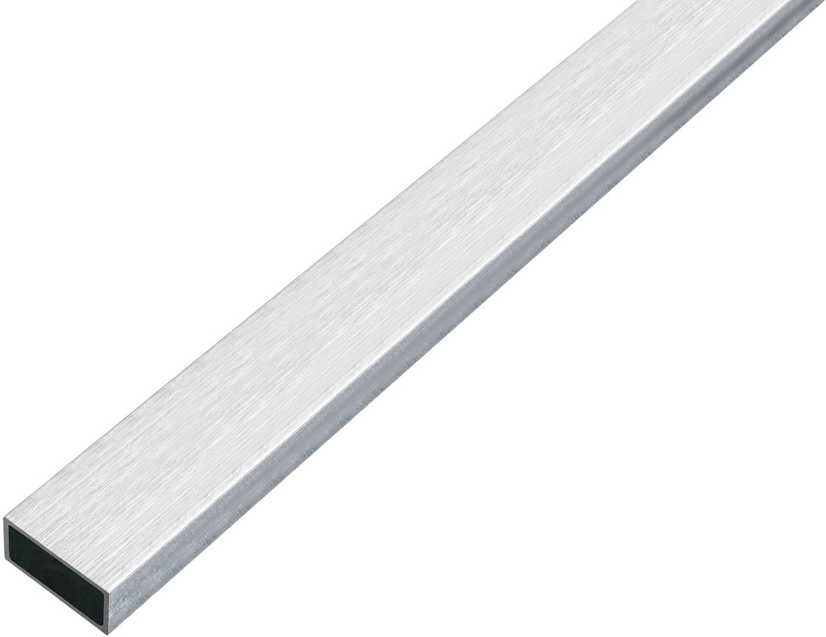 Alberts 499501 rechthoekbuis | aluminium, rvs-look, licht | 1000 x 20 x 10 mm | set van 4