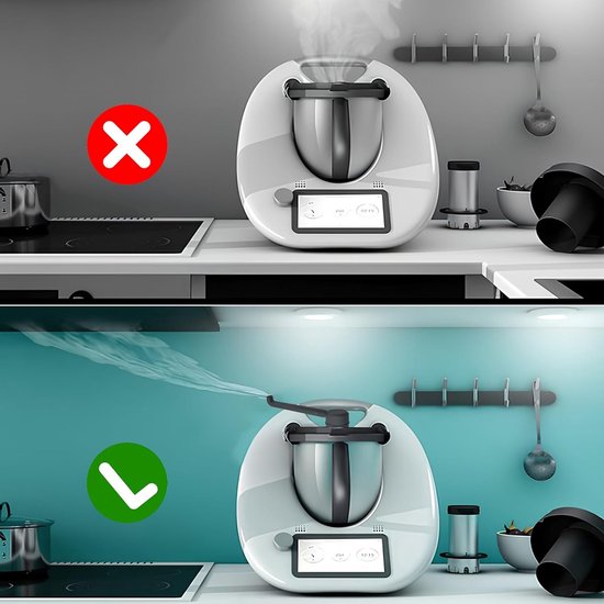 Stoominverter voor Thermomix TM5 TM6, Voedselveilige PP Stoomafleiders - Keukenbescherming en Voedselverliespreventie, Keukenaccessoires voor Thermomix van Merkloos — afbeelding 2