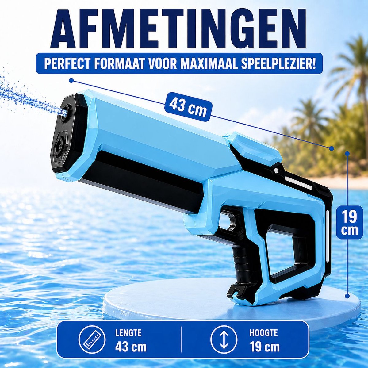 Astravon Elektrisch Waterpistool - Automatisch Waterpistool - Automatisch Vullen -Zomer Speelgoed - Watergevecht - Super Soaker - Oplaadbaar Waterpistool - Kinderplezier - Waterpret - Strand Speelgoed - Tuinspeelgoed - Elektrisch Speelgoed - Waterbat — afbeelding 7