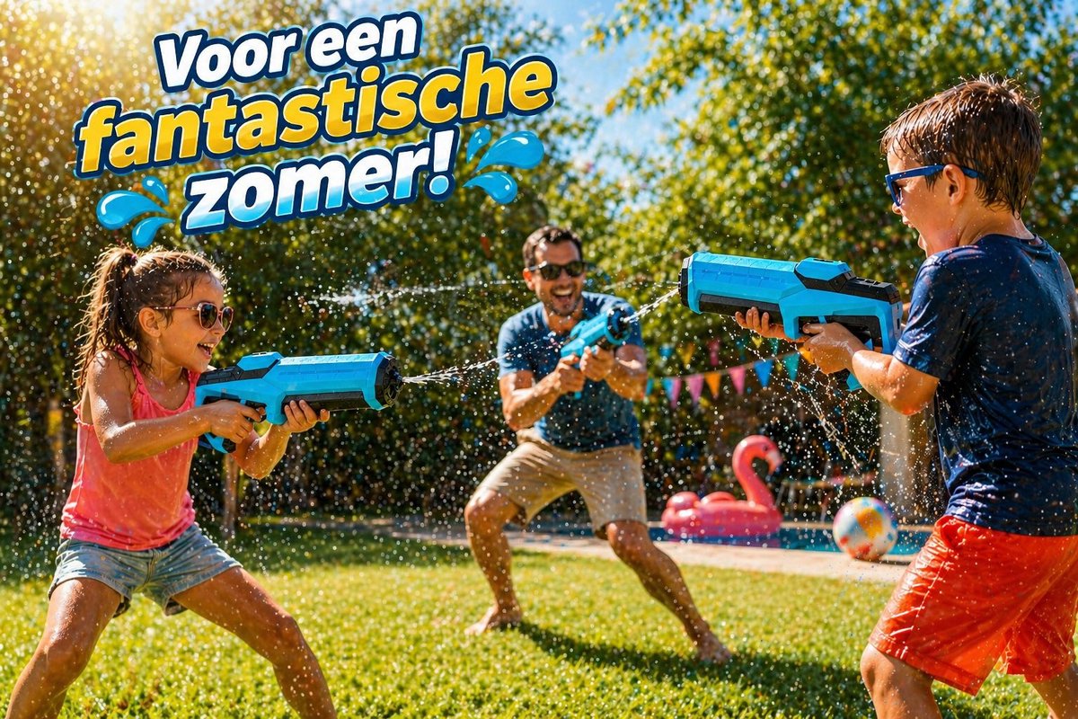 Astravon Elektrisch Waterpistool - Automatisch Waterpistool - Automatisch Vullen -Zomer Speelgoed - Watergevecht - Super Soaker - Oplaadbaar Waterpistool - Kinderplezier - Waterpret - Strand Speelgoed - Tuinspeelgoed - Elektrisch Speelgoed - Waterbat — afbeelding 4