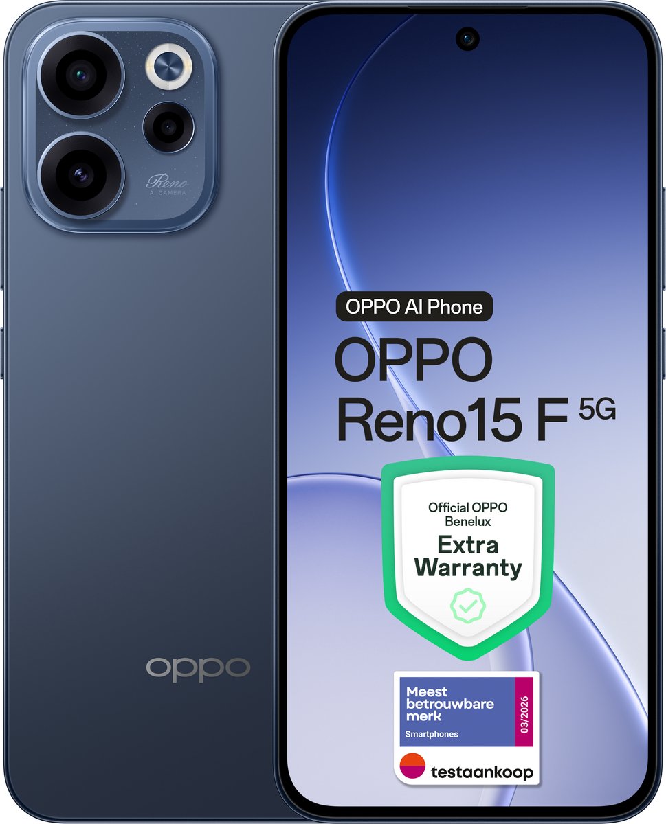 OPPO Reno15 F 5G 8+256GB Twilight Black - Extra Warranty