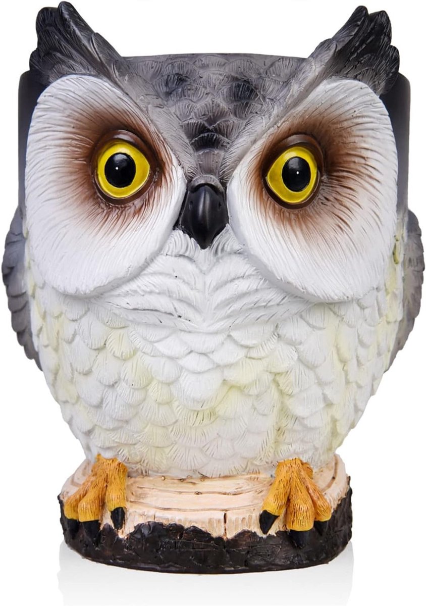 Owl Houder voor Smart Speakers met Kabelbeheer - Deskstand voor Echo Dot en Google Home Mini, Geen Schroeven Nodig, Ideaal voor Organisatie