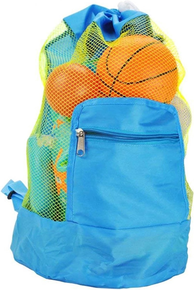 Ruime Strandtas met Opbergruimte voor Strandspeelgoed, Vouwbare Rugzak voor Kinderen en Gezinnen, Perfect voor Vakanties en Buitenactiviteiten