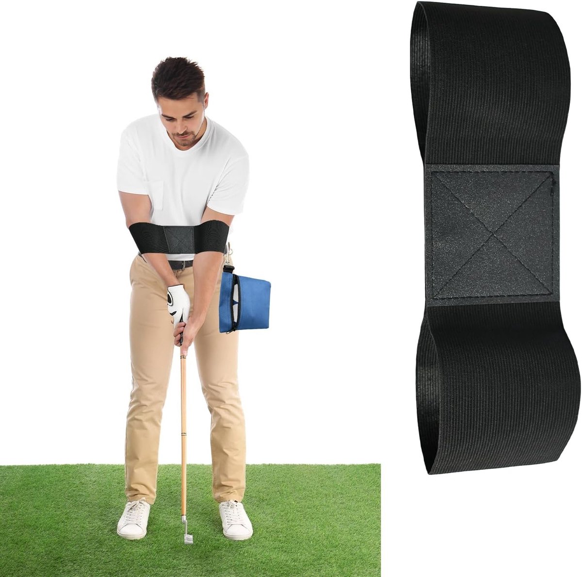 Verbeter je golftechniek met een veelzijdige griptraining, polssteun en trainingsriem voor optimale swingcorrectie en houding