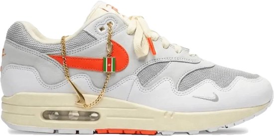 Nike Air Max 1 Patta Waves 'White Hyper Crimson' maat 42