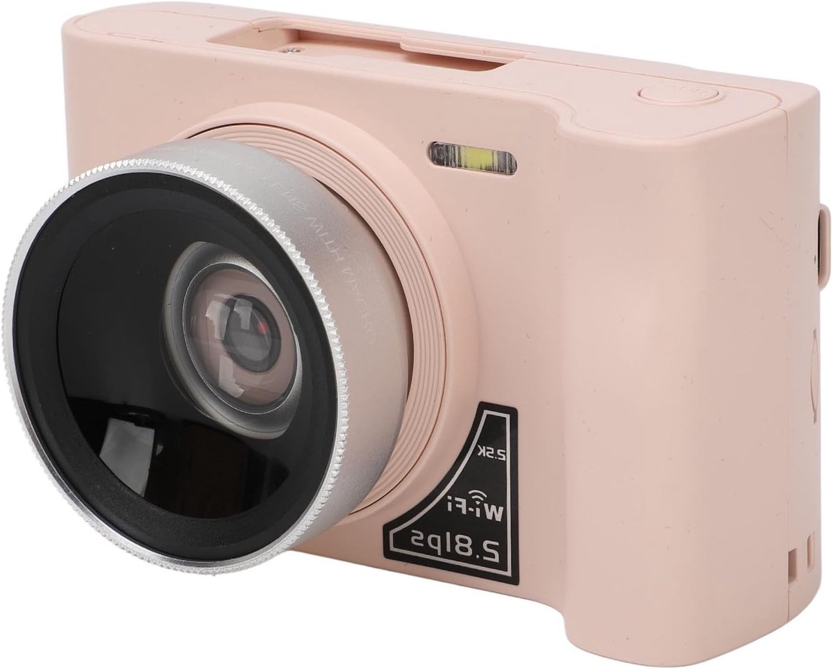 Digitale camera met 2.88 inch scherm, 16x digitale zoom en MP3-spellen voor groeitracking (roze)