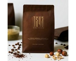 1543 Hazelnoot Filterkoffie 200g – Rijk Aroma & Zachte Smaak | Premium Gemalen Koffie