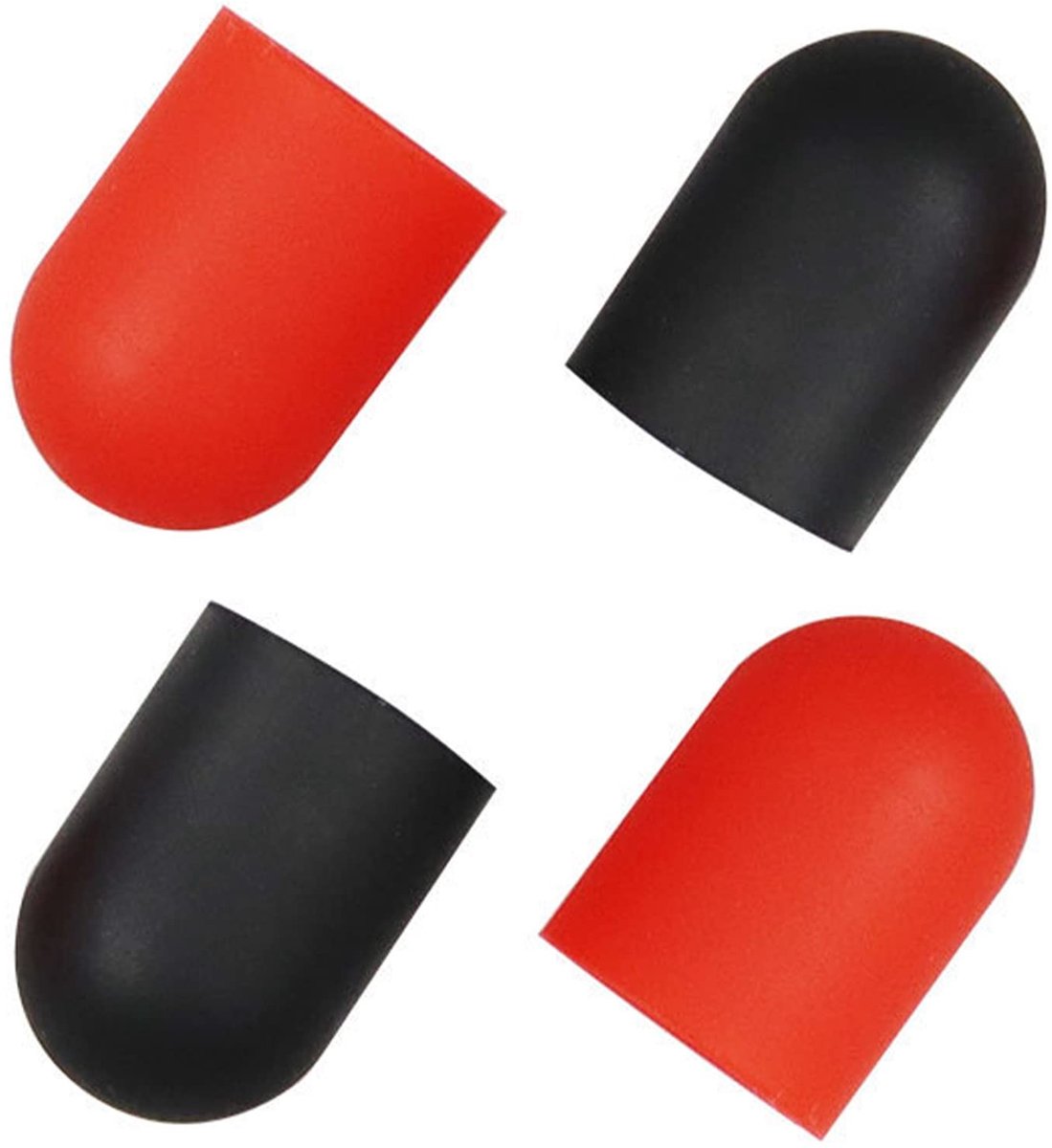 Seb3 - Electric Scooter Support Cover - Beschermhoes - Zwart Rood - Anti-slip - Ondersteuning voor elektrische scooter - 4 stuks