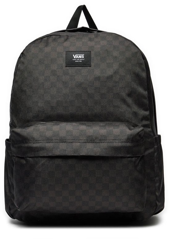 Vans Old Skool Check Backpack Black Charcoal