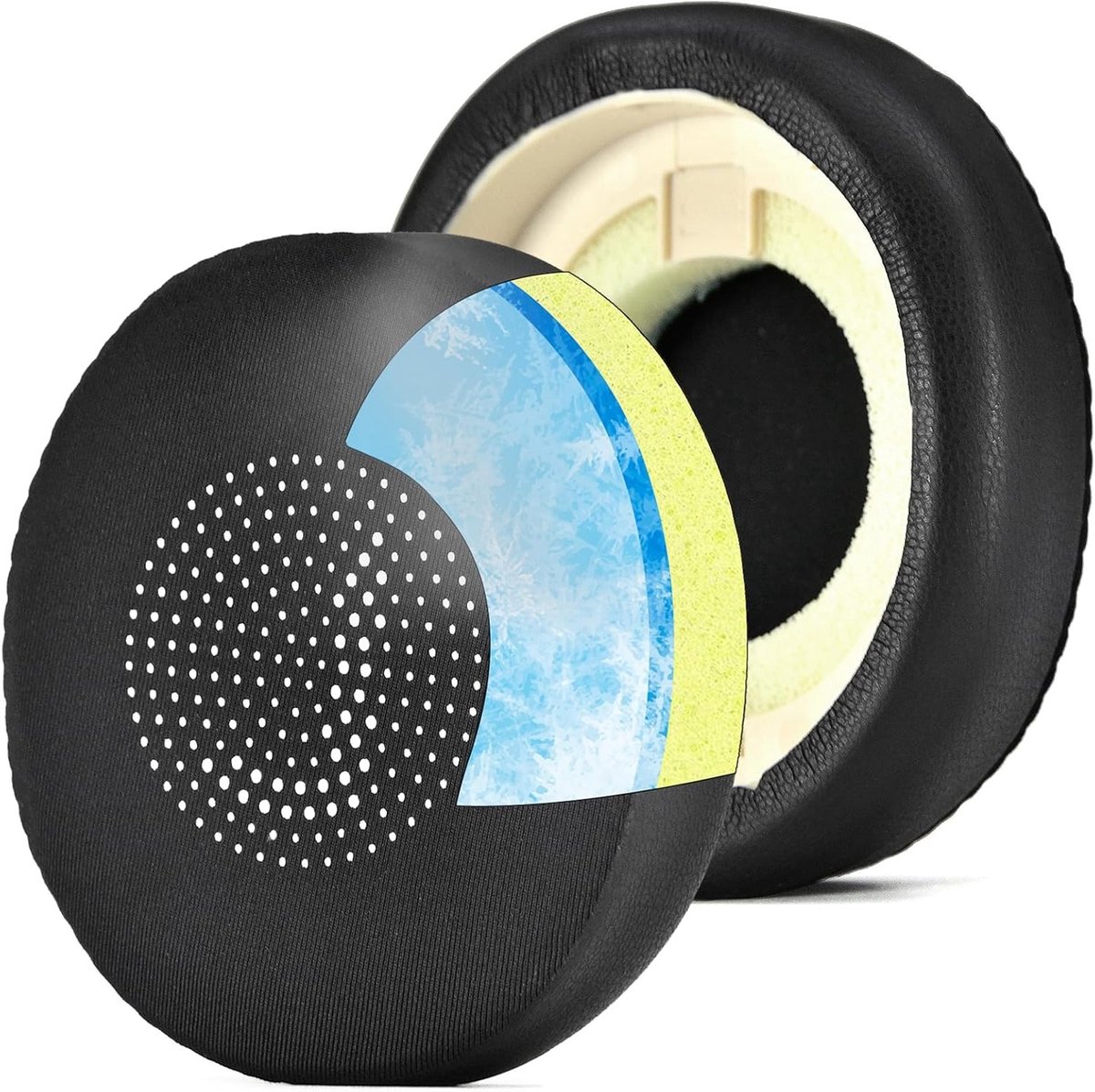 Comfortabele Vervangende Oorkussens van Gel voor Jabra Evolve2 65 en Evolve2 40, Geschikt voor Elite 45h, Geluiddemping en Comfortabele Pasvorm