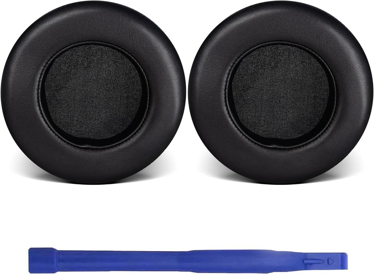 Vervangende Oorkussens voor Gaming Headphones, Geschikt voor Dolby 7.1 Surround Sound, Zacht PU Leer, Zwart