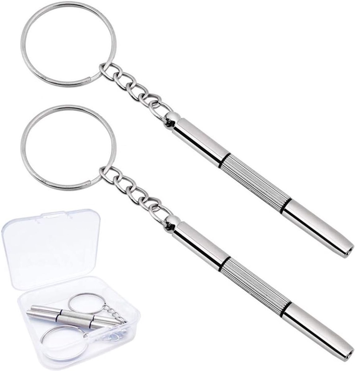Handige 3-in-1 Mini Schroevendraaier Set voor Sleutelhanger - Perfect voor Brillen, Horloges en Mobiele Telefoons