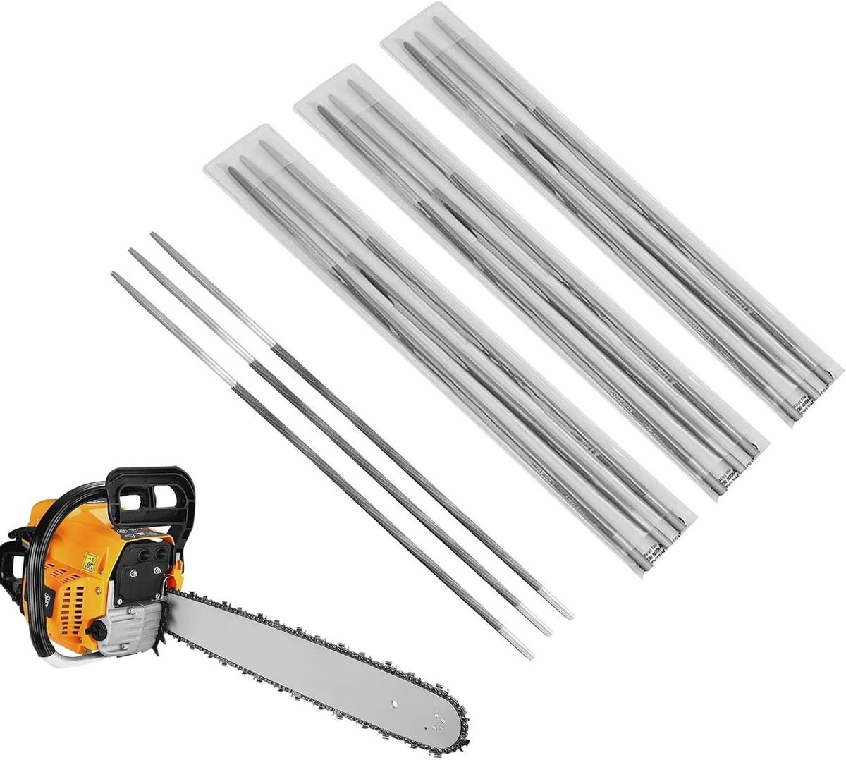 Professionele 5/32 Inch Kettingzaag Vijl - 12 Stuks voor Houtbewerking en Precisie Bewerking