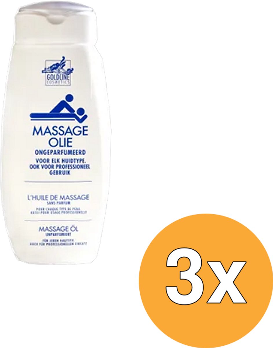 3x Goldline Massage Olie (300 ml)