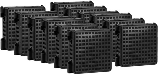 12 stucks-Actief koolfilter geschikt voor Liebherr-koelkasten 9096989 9882460 988246000 | Vervangingsfilter voor 7440021-00 met actieve kool Fresh Air voor koelkastfilter- koelkastfilter