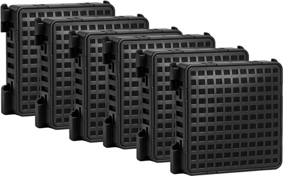 6 stucks-Actief koolfilter geschikt voor Liebherr-koelkasten 9096989 9882460 988246000 | Vervangingsfilter voor 7440021-00 met actieve kool Fresh Air voor koelkastfilter