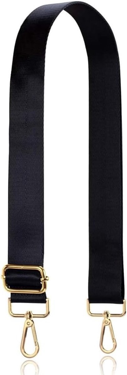 Verstelbare Kleurige Schouderband voor Dameshandtassen 80-130 cm met Gouden Karabijnhaak, Duurzaam en Geschikt voor Crossbody Tassen en Gitaren, 3.8 cm Breed