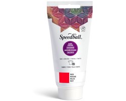 Fabric block printing ink red - Speedball