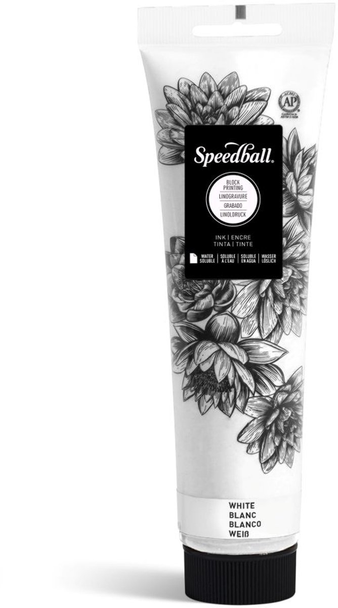 Water-soluble bloc printing ink white - Speedball