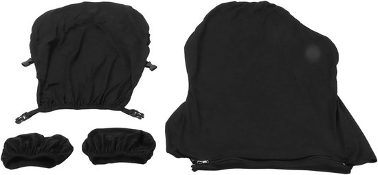 Set van 4 Gaming Stoelhoezen met Armsteunhoezen voor Draai- en Reclinerstoelen van Premium Stof — afbeelding 3