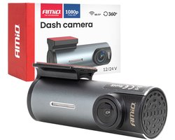 AMiO Dashcam 1K WLAN – Full HD 1080P Auto Camera WiFi – 128GB Ondersteuning – Nachtmodus Loop Recording USB C Dash Camera