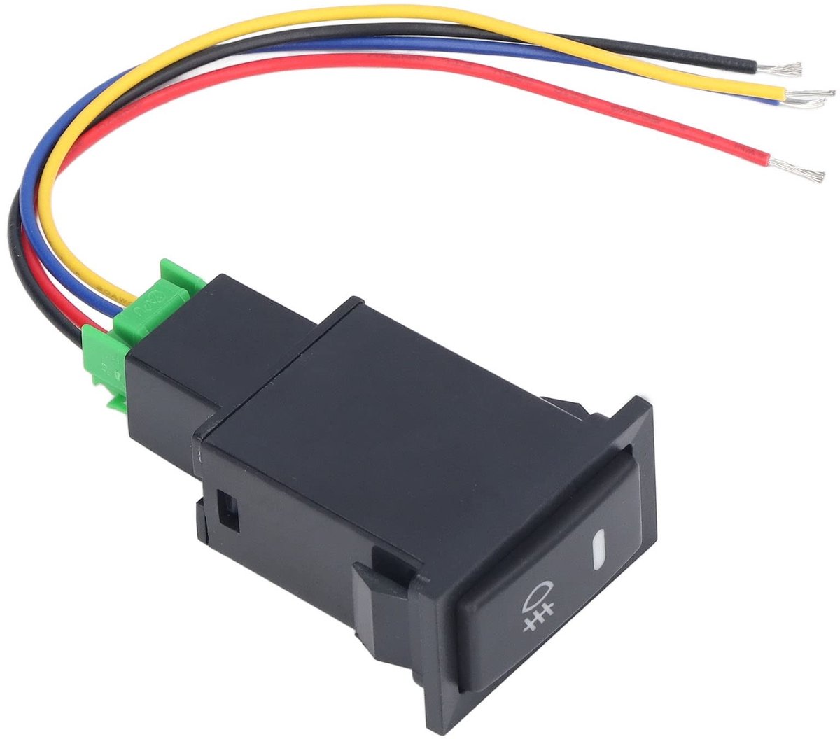 Dailygoody - Mistlamp Schakelaar - Drukknop 5 Pin - Veilig en Duurzaam - Voor Auto - 12V Aan/Uit Schakelaar - Vervanging voor Mistlampen