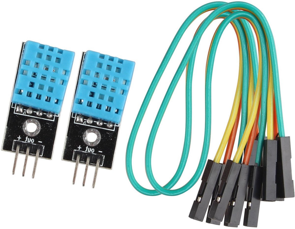 Dailygoods - Dailygoody - Sensormodule Temperatuur en Luchtvochtigheid - Compatibel met Arduino - Snelle Reactie - Zwart - Digitale Sensor - Ideaal voor Projecten