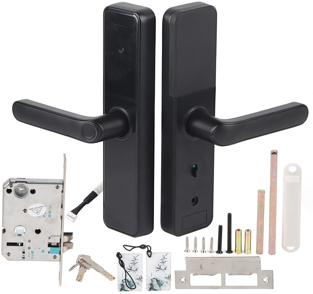 Dailygoods - Dailygoody - Smart Deurslot - Vingerafdruk - Veilig en Slim - Zwart - Elektronisch Deurslot - Geschikt voor Thuis en Hotel - Zink