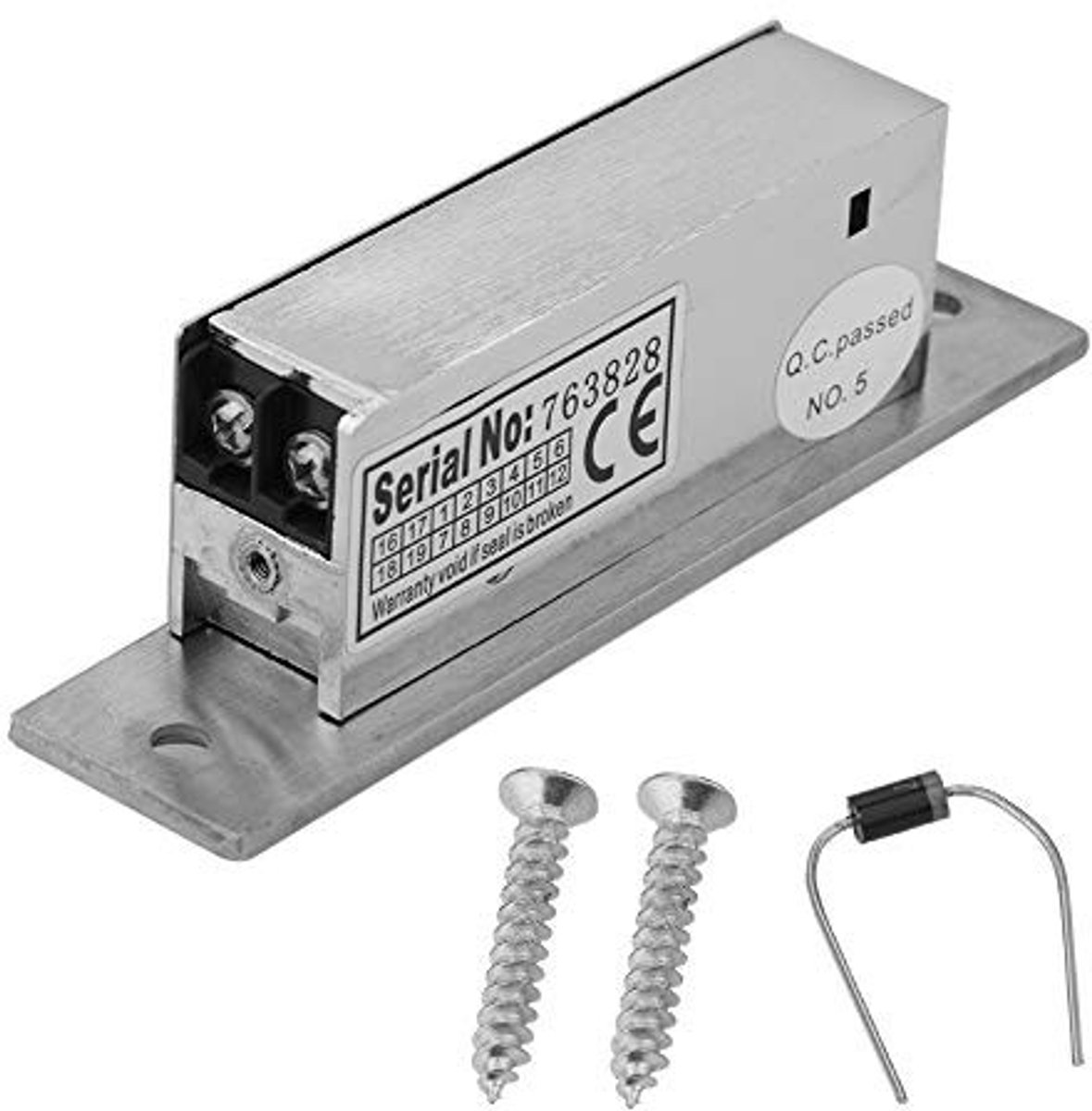Dailygoods - Dailygoody - Elektrische Deurslot - Geschikt voor Keuken- en Stalen Deuren - Duurzaam en Betrouwbaar - 12V – Handig voor Kantoor en Thuis - Voor Alle