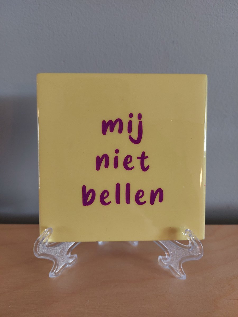 Tegeltje mij niet bellen