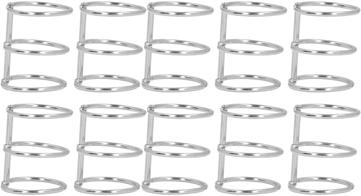 Dailygoods - Dailygoody - Bladmappen Boekringen - 10 Stuks - Duurzaam Metaal - 30 Mm - Ideaal voor Notitieboek en Fotoalbum - Perfect voor Creatieve Projecten