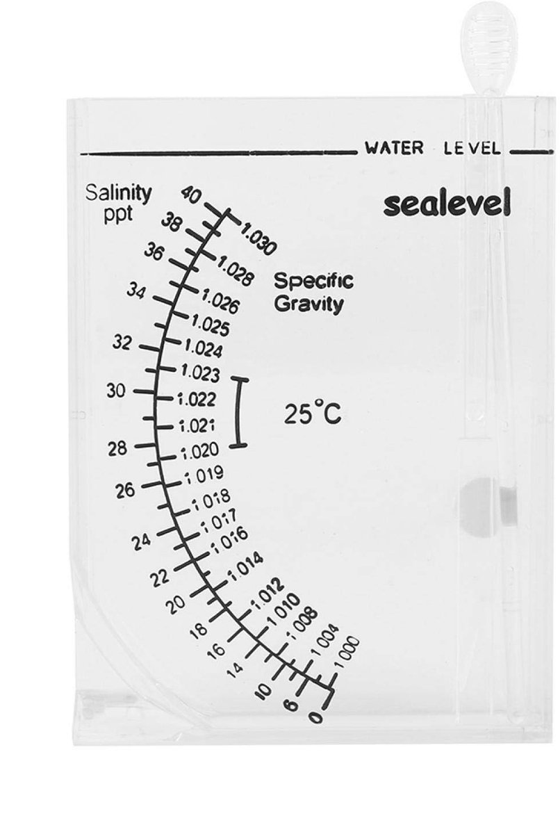 Dailygoody - Hydrometer Zoutgehalte Meter - Nauwkeurige Salinimeter - Eenvoudig in Gebruik - Voor Aquarium - Zoutwater Tester - Ideaal voor Zee- en Br..
