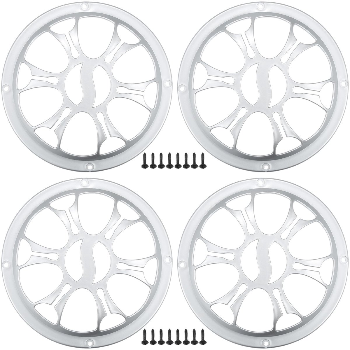 Dailygoody - 6 inch Speaker Grills - Corrosiebestendig - Silver Tone - Bescherming voor Subwoofers - Geschikt voor Thuisbioscopen - Premium Kwali