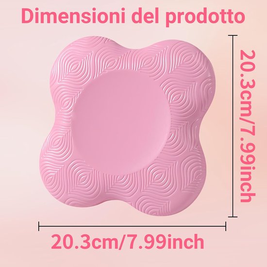 2 x Yogamat- Yogamat antislip - Yogamatten - beschermt de knieën、 handen、polsen en ellebogen - slijtvast -antislip （20.3 x 20.3CM） — afbeelding 4