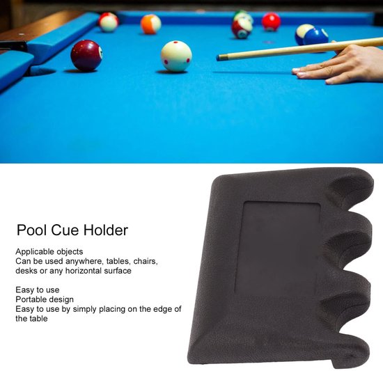 Dailygoods - Dailygoody - Draagbare Billiard Cue Holder - Pool Stick Ondersteuning - Stevige constructie - Geschikt voor biljart - Handige accessoire - Perfect voo — afbeelding 4