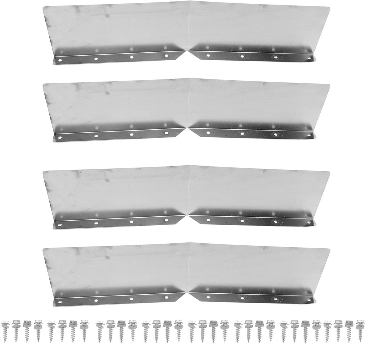 Dailygoods - Dailygoody - Gutter Valley-spatschermen - Aluminium - Bescherming tegen waterschade - Eenvoudig te installeren - Dakgoot bescherming - Voor huise