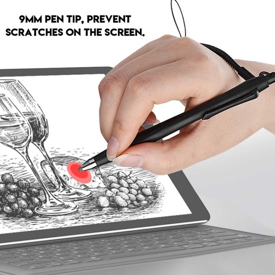 Dailygoods - Dailygoody - Stylus Touch Screen Pen - Schrijven en Tekenen - Ergonomisch ontwerp - Universeel - Hoge gevoeligheid - Geschikt voor telefoon en tablet — afbeelding 2