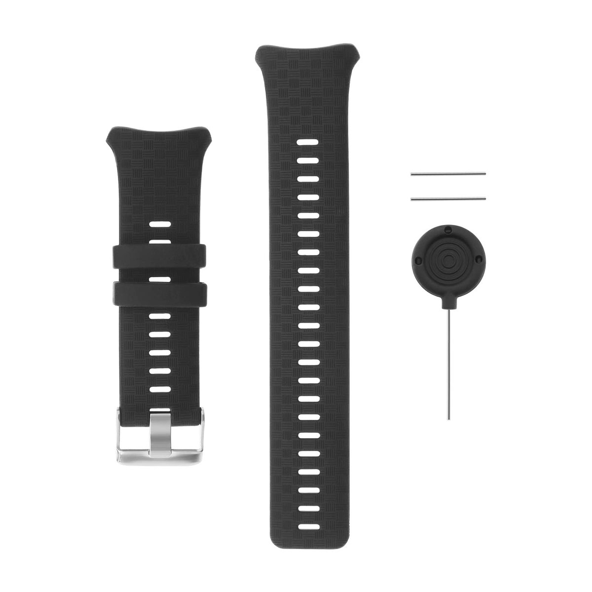 Dailygoods - Dailygoody - Horlogeband vervanging - Siliconen polsband - Verstelbaar van 170 tot 250 mm - Waterdicht - Comfortabel en duurzaam - Geschikt voor Polar...