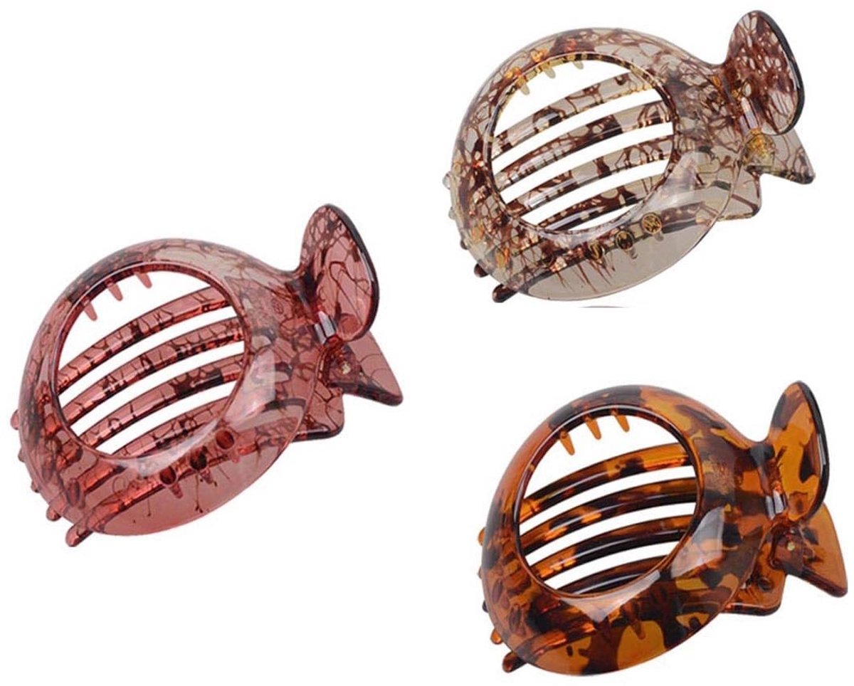 Dailygoody - Haarspeld Bruiloft Decor - Bruids Haar Clip - Elegante Hars Haarpin - 3 Stuks - Geschikt voor Feesten - Bruidsaccessoires