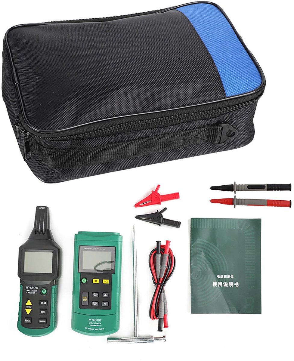 Dailygoody - OmGoods - Dailygoody - Kabeldetector - Netwerk Tester - Voor communicatie kabels - Draagbaar - Zoekfunctie - Inclusief gebruiksaanwijzing - Geschikt voor p