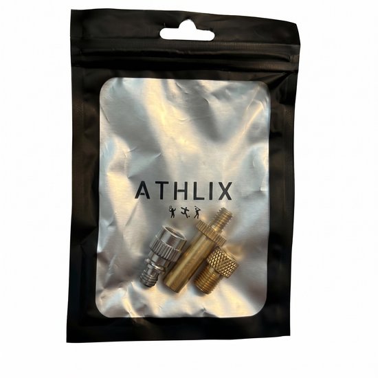 Fiets Ventiel Adapters - Set 3 Stuks - Verloopnippel - Hollands / Auto / Frans - Ventieladapters - Fietsventiel - Nippelset - ATHLIX van ATHLIX — afbeelding 3