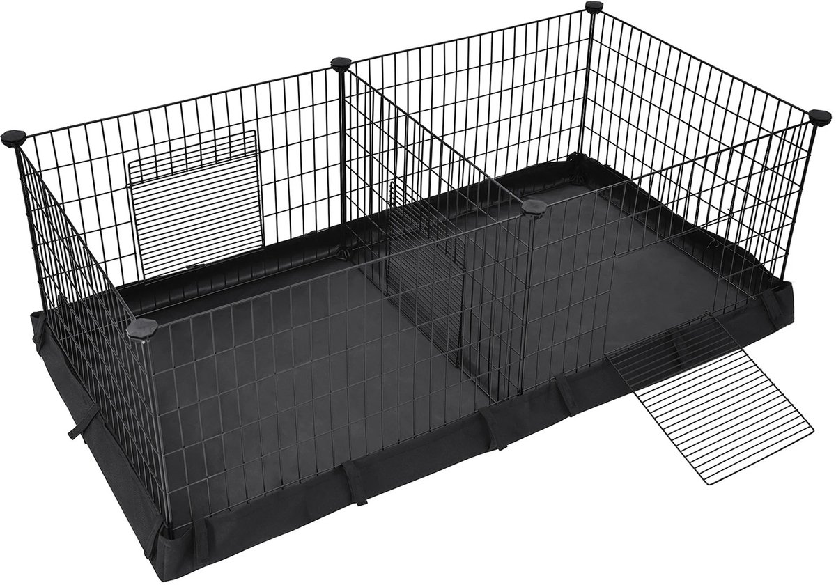 Dierenkooi - uJOY - 2 Compartimenten mogelijk - Waterbestendige bodem - Ruime speelomgeving - Stevige constructie - Antislip pads