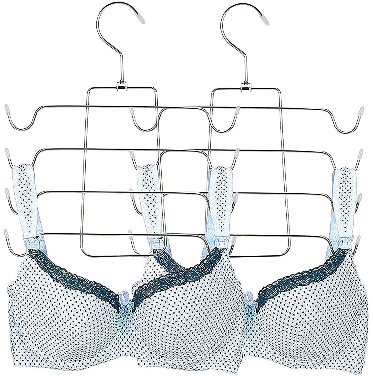 Dailygoods - Meerlaagse Ruimtebesparende Kleerhangers voor Kleding (Grijs)