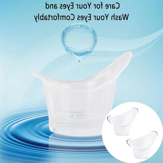 Oogwasbowl Set van 2 - Siliconen Oogspoelbowl van 10ml voor Effectieve Oogverzorging en Hygiëne — afbeelding 4