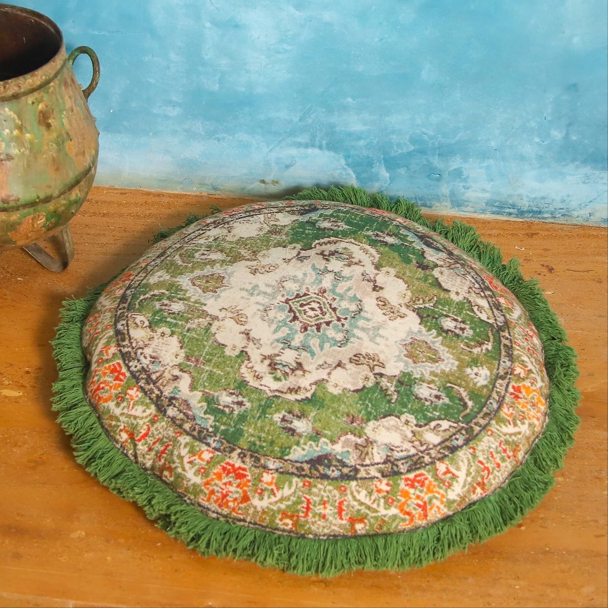 Dailygoods - Dailygoody - Meditatiekussensloop - Boho Chic - Elegant en comfortabel - 60 cm - Katoenen kussensloop - Perfect voor elke ruimte - Mandala Life